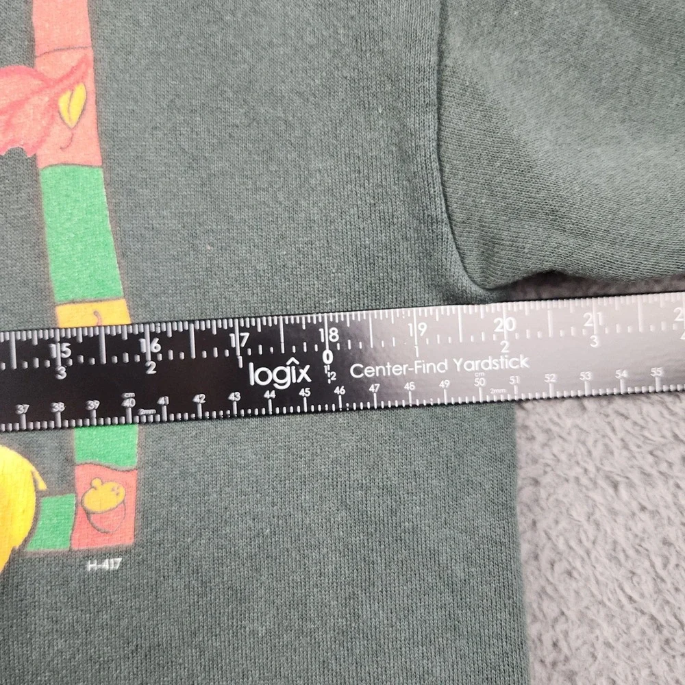 Disney Pooh‎ Sweatshirt Kids S/M Green Winnie the Pooh Vintage Graphic Pullover